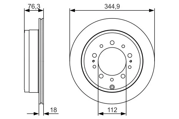 Handler.Part Brake disc Bosch 0986479R32 5