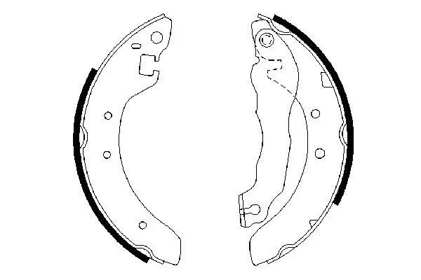 Handler.Part Brake shoe set Bosch 0986487299 1