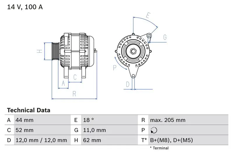 Handler.Part Alternator Bosch 0986049231 1