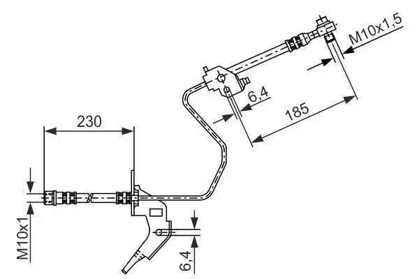 Handler.Part Brake hose Bosch 1987476199 1