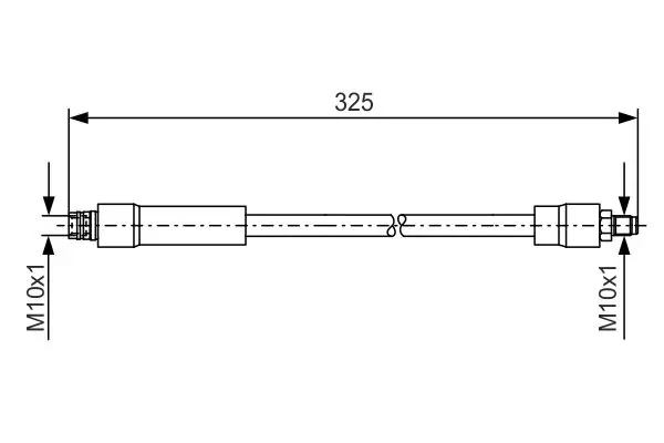 Handler.Part Brake hose Bosch 1987476082 1