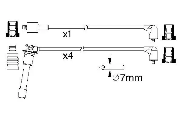 Handler.Part Ignition cable kit Bosch 0986357194 1