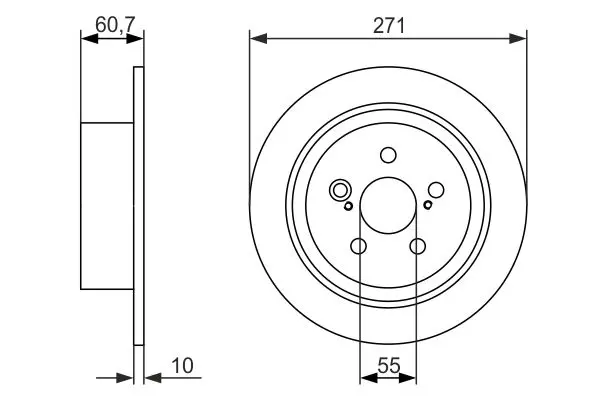 Handler.Part Brake disc Bosch 0986479613 1