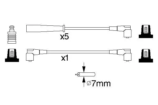 Handler.Part Ignition cable kit Bosch 0986356753 5