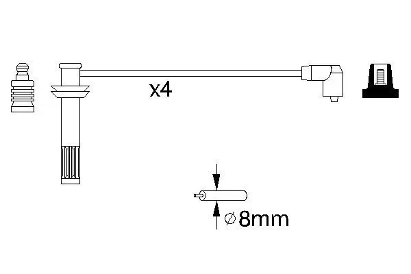 Handler.Part Ignition cable kit Bosch 0986356892 5