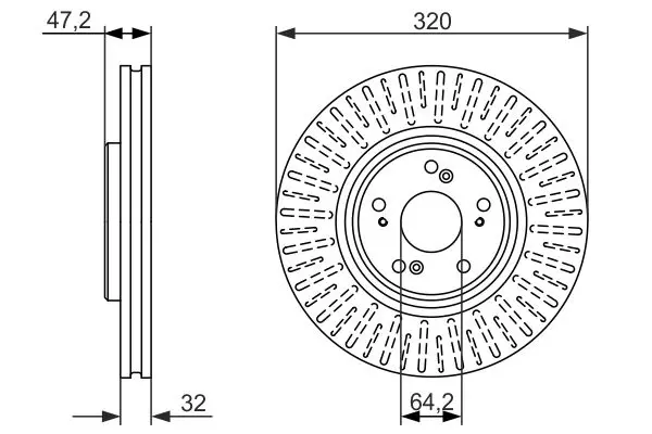 Handler.Part Brake disc Bosch 0986479741 1