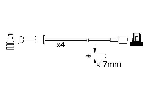 Handler.Part Ignition cable kit Bosch 0986357184 5