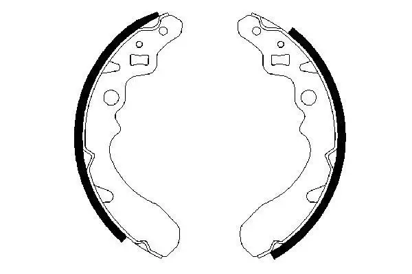 Handler.Part Brake shoe set Bosch 0986487504 2