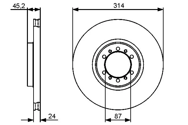 Handler.Part Brake disc Bosch 0986479469 5