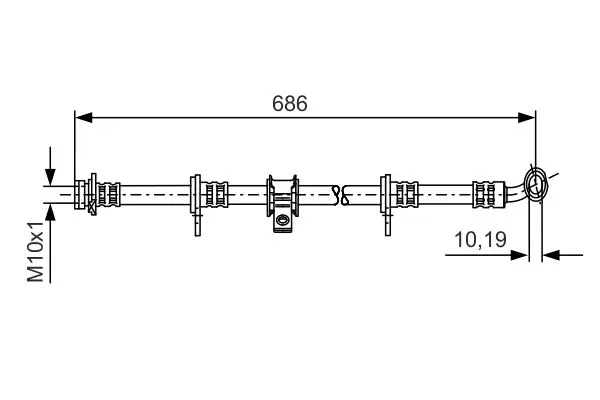 Handler.Part Brake hose Bosch 1987481247 1