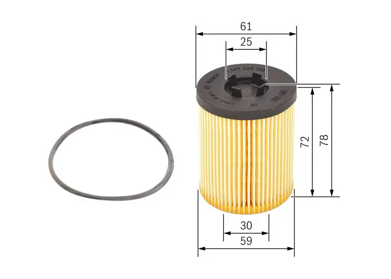 Handler.Part Oil filter Bosch 1457429178 5