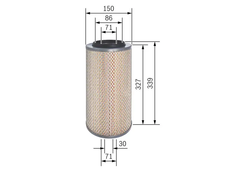 Handler.Part Air filter Bosch F026400322 5