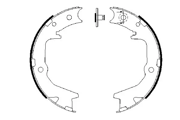 Handler.Part Brake shoe set, parking brake Bosch 0986487683 5