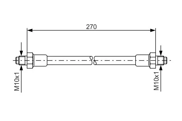 Handler.Part Brake hose Bosch 1987476389 1