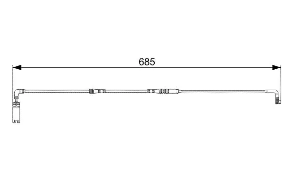 Handler.Part Warning contact, brake pad wear Bosch 1987473003 5