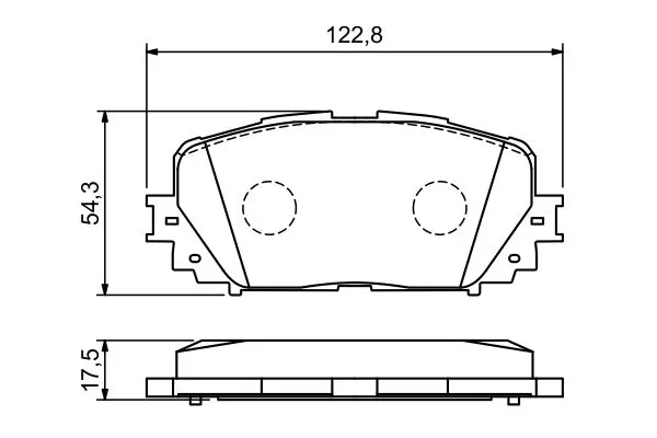 Handler.Part Brake pad set, disc brake Bosch 0986494196 7