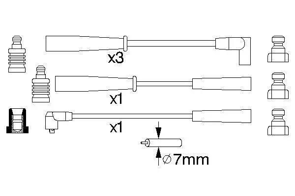 Handler.Part Ignition cable kit Bosch 0986356781 1