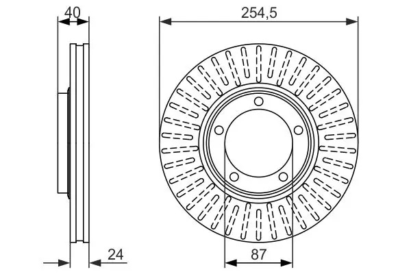 Handler.Part Brake disc Bosch 0986479596 1