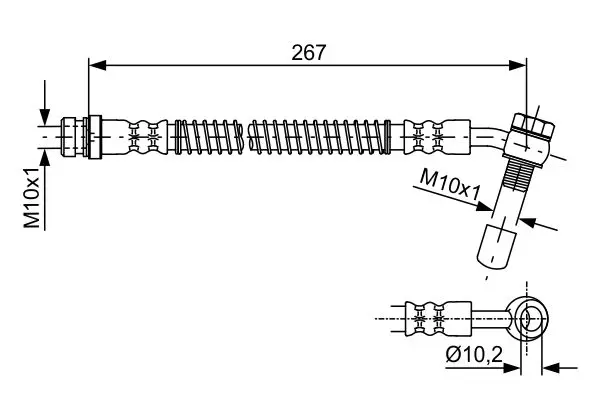 Handler.Part Brake hose Bosch 1987481757 5