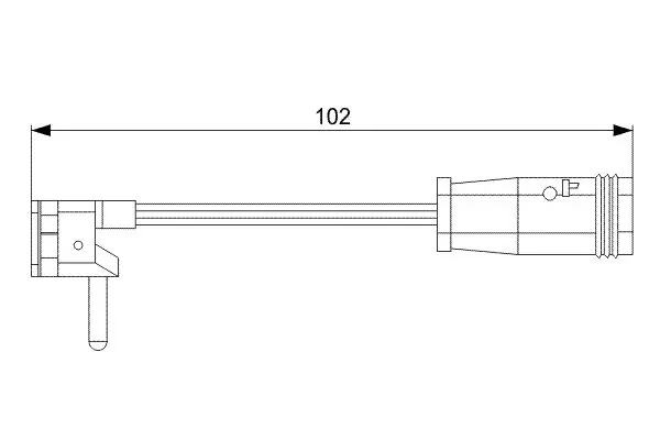 Handler.Part Warning contact, brake pad wear Bosch 1987473019 1