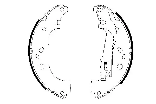 Handler.Part Brake shoe set Bosch 0986487717 5