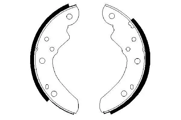 Handler.Part Brake shoe set Bosch 0986487340 1