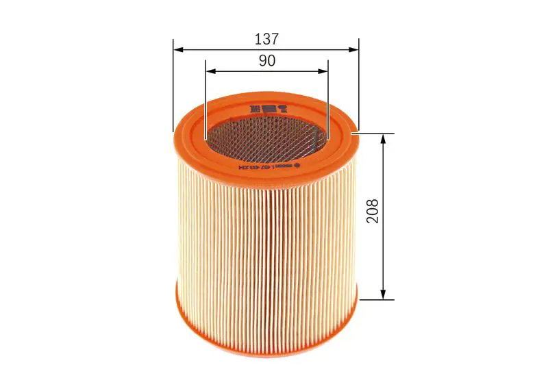 Handler.Part Air filter Bosch 1457433234 5