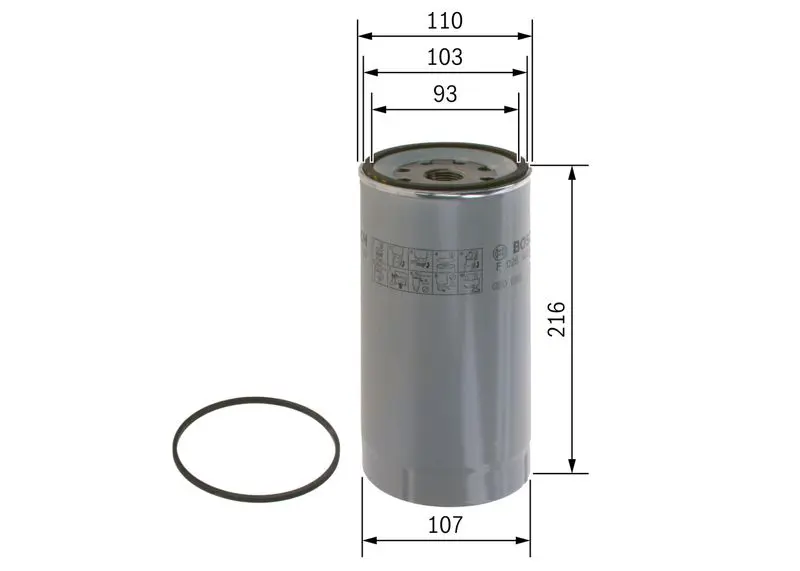 Handler.Part Fuel filter Bosch F026402138 5