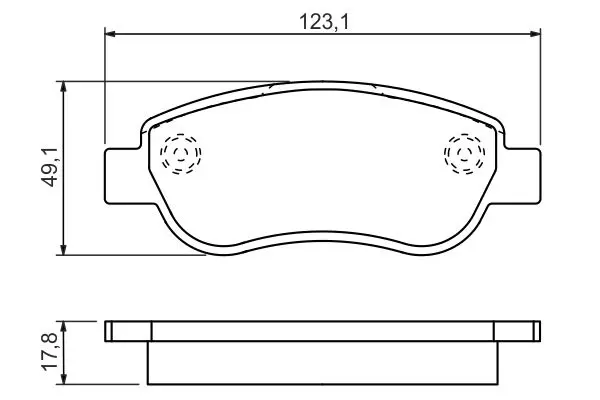 Handler.Part Brake pad set, disc brake Bosch 0986494454 5