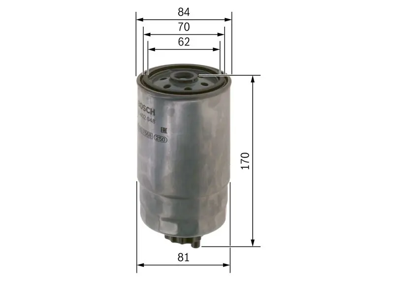 Handler.Part Fuel filter Bosch F026402048 3