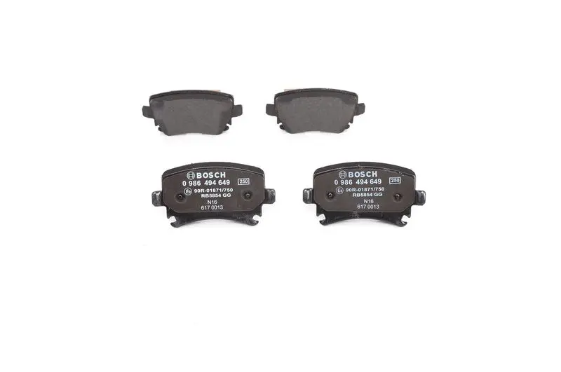 Handler.Part Brake pad set, disc brake Bosch 0986494649 3