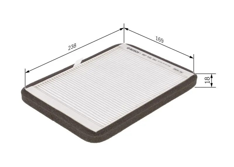 Handler.Part Filter, interior air Bosch 1987432061 5