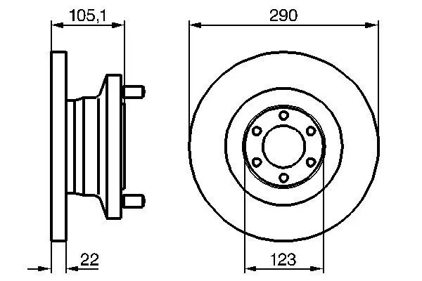 Handler.Part Brake disc Bosch 0986478885 5