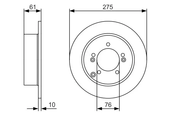 Handler.Part Brake disc Bosch 0986479525 5