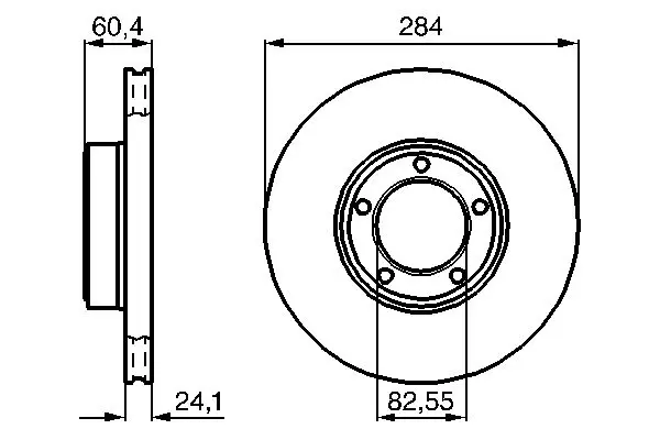 Handler.Part Brake disc Bosch 0986478686 1