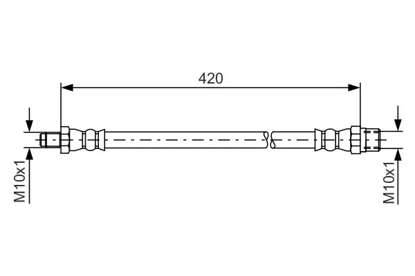 Handler.Part Brake hose Bosch 1987476077 1