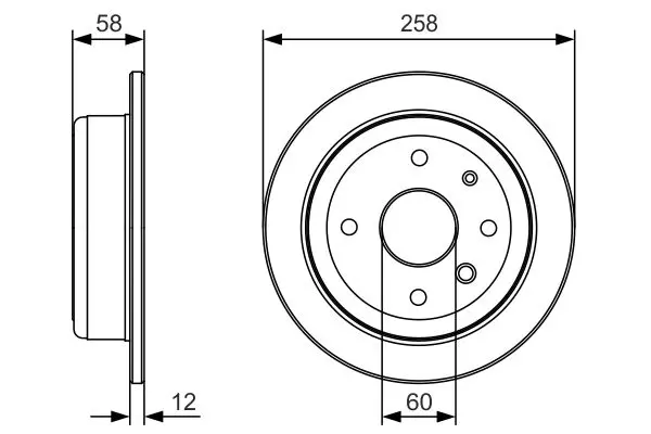 Handler.Part Brake disc Bosch 0986479T52 1