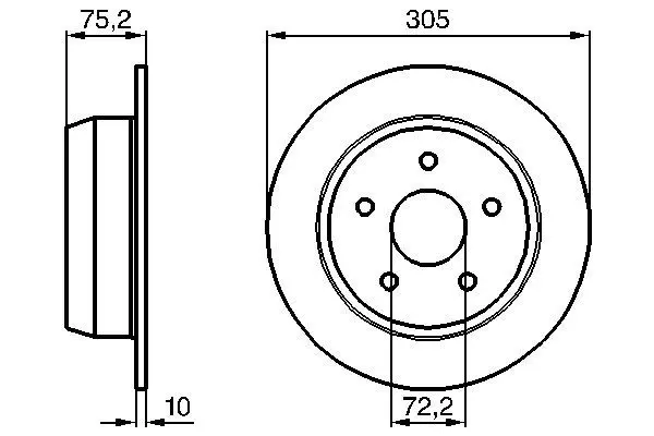 Handler.Part Brake disc Bosch 0986478771 5