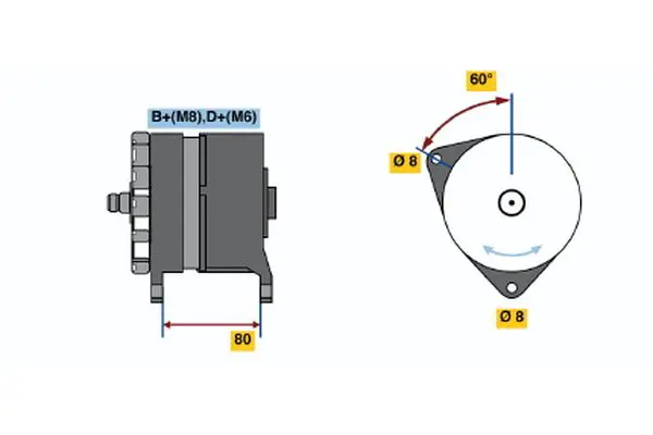 Handler.Part Alternator Bosch 0120469878 1