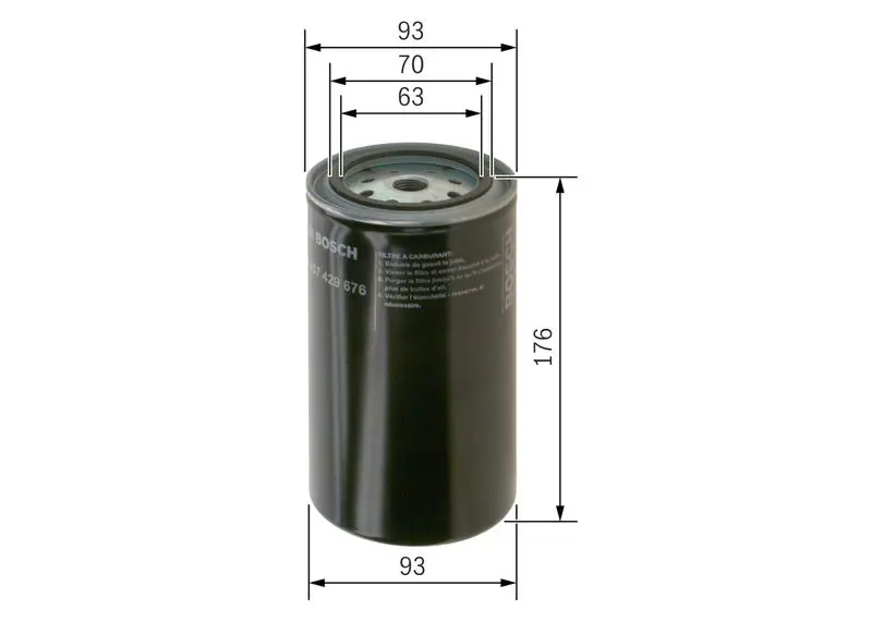 Handler.Part Fuel filter Bosch 1457429676 5