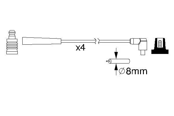 Handler.Part Ignition cable kit Bosch 0986357221 5