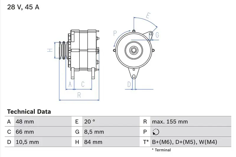 Handler.Part Alternator Bosch 0986037221 1