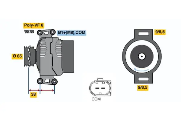 Handler.Part Alternator Bosch 0121715022 1