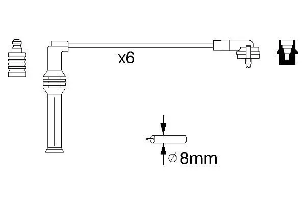 Handler.Part Ignition cable kit Bosch 0986356870 5