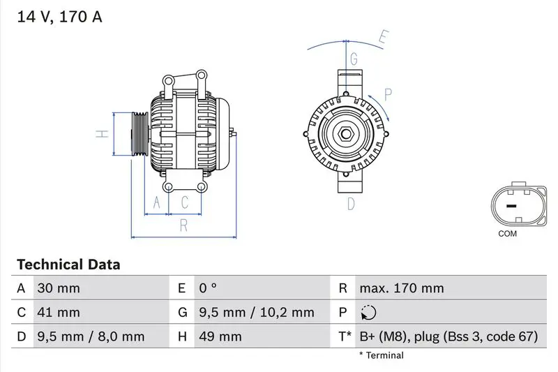 Handler.Part Alternator Bosch 0986082480 1