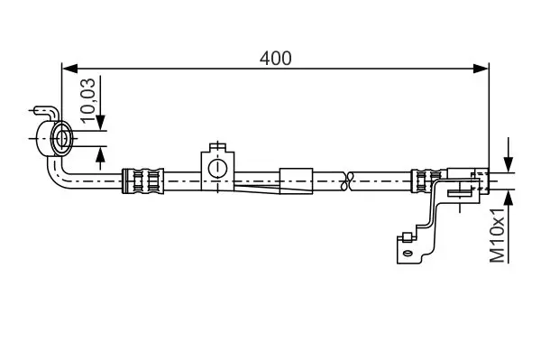 Handler.Part Brake hose Bosch 1987476815 1