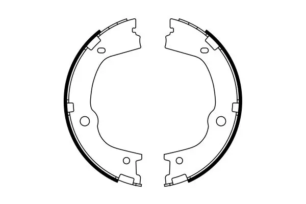 Handler.Part Brake shoe set, parking brake Bosch 0986487776 5