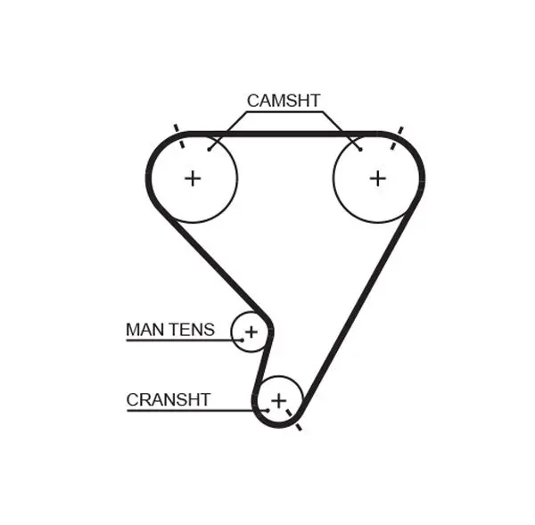 Handler.Part Timing belt Gates 5448XS 1