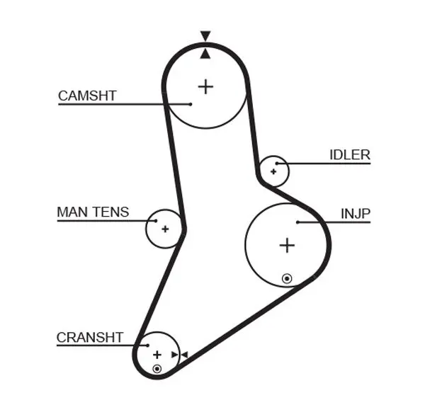 Handler.Part Timing belt Gates 5038 1