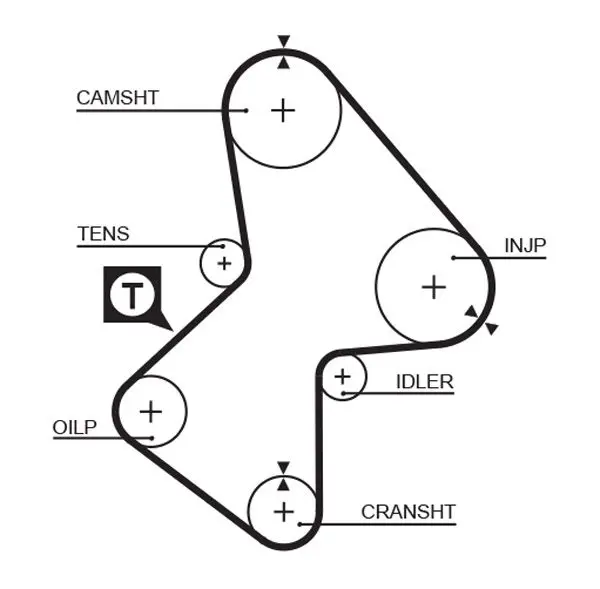 Handler.Part Timing belt Gates 5051 1